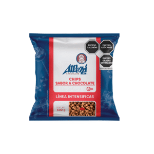 Chips sabor a chocolate lácteo Alpezzi 500 gr