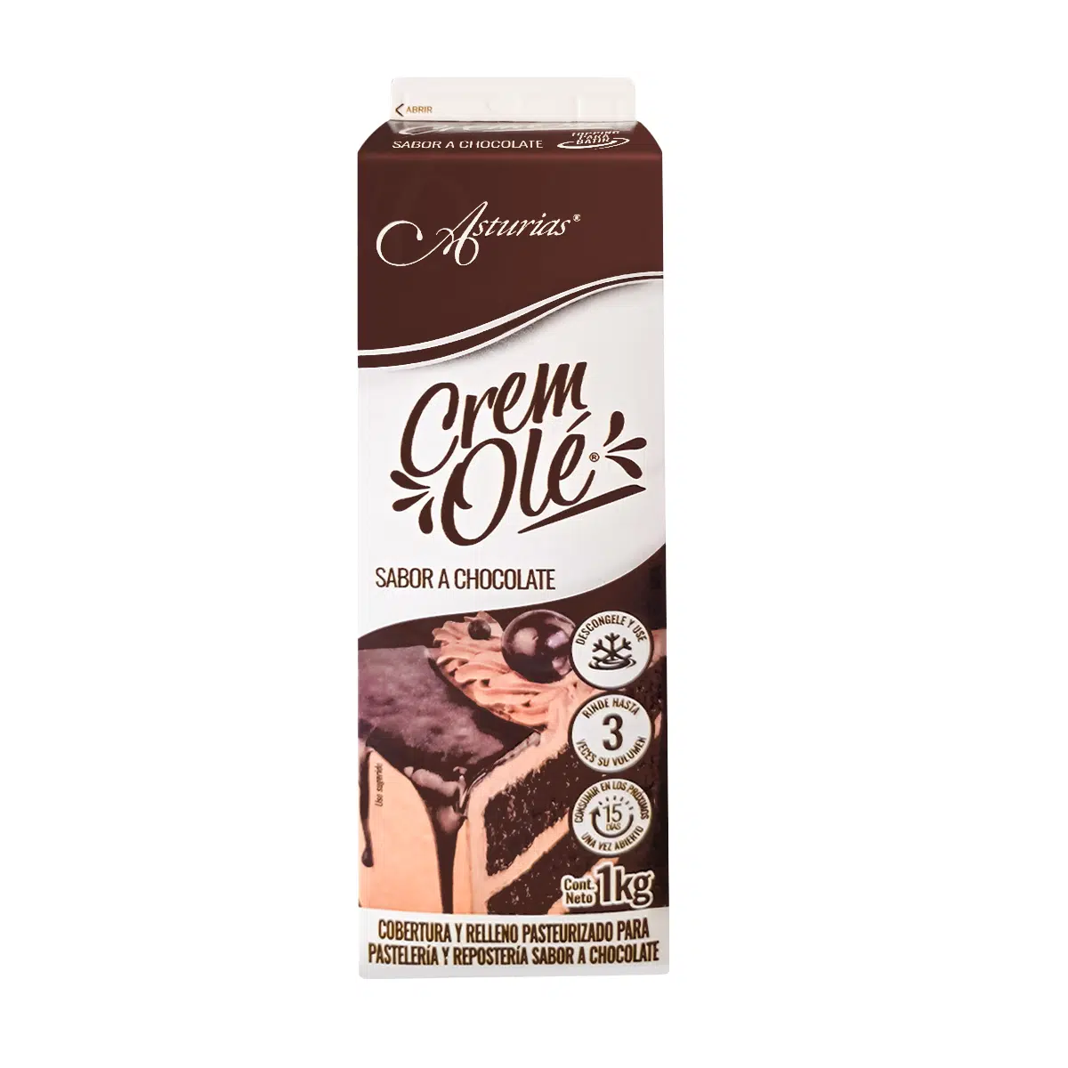 Crema para batir sabor chocolate CremOlé 1 Kg