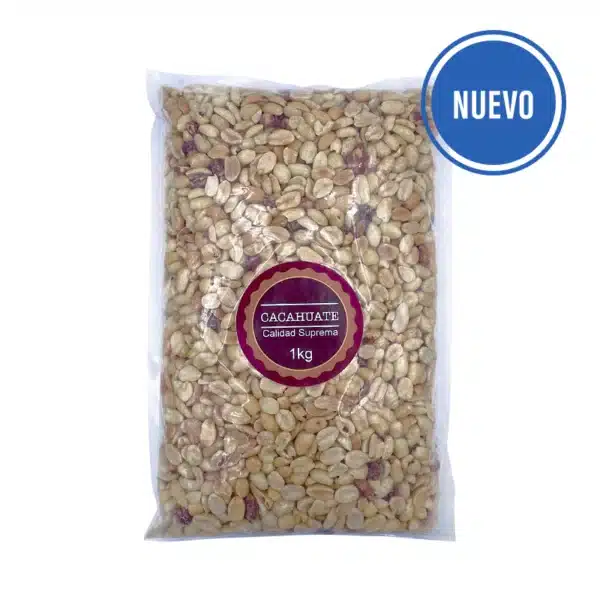 Cacahuate Tostado Sin Cutícula y Sal Suprema 1 Kg
